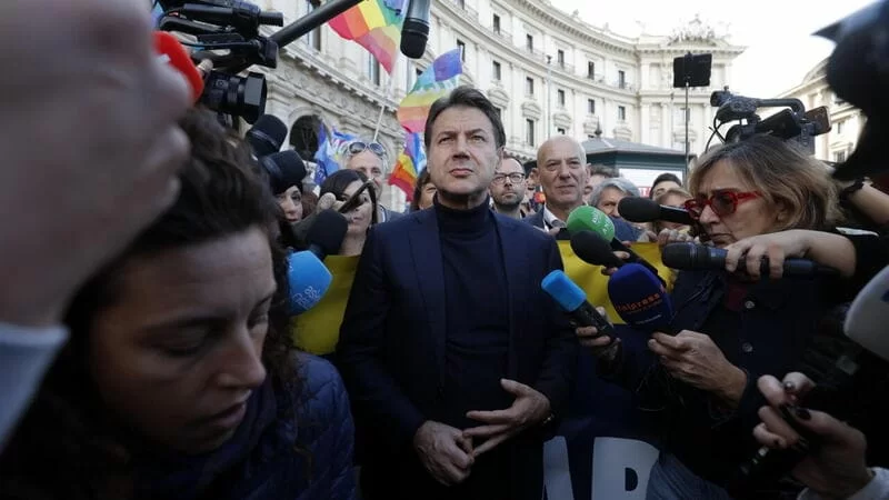 marcia per la pace_conte alla manifestazione