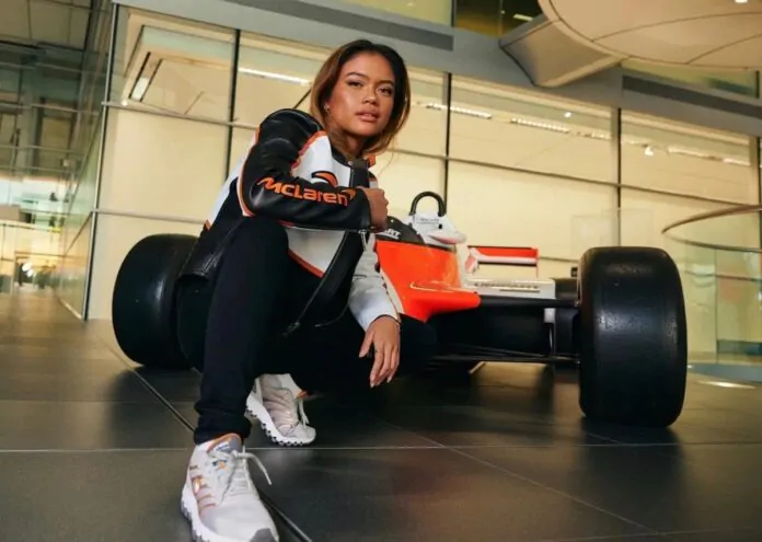 bianca bustamante con kart