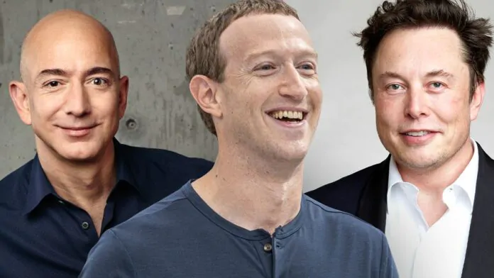 14 più ricchi del mondo, musk, bezos e zuckerberg