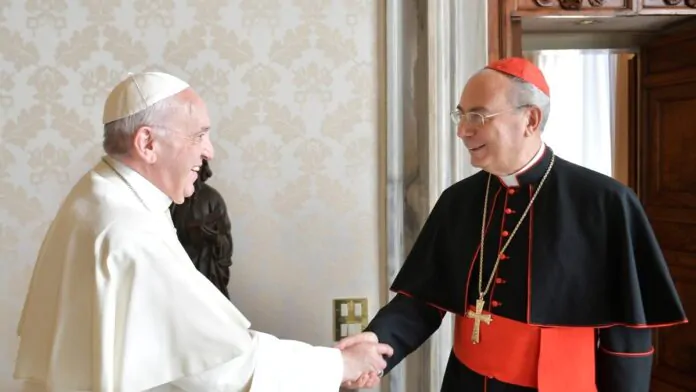 papa francesco e dominique mamberti
