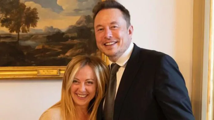 elon musk e giorgia meloni