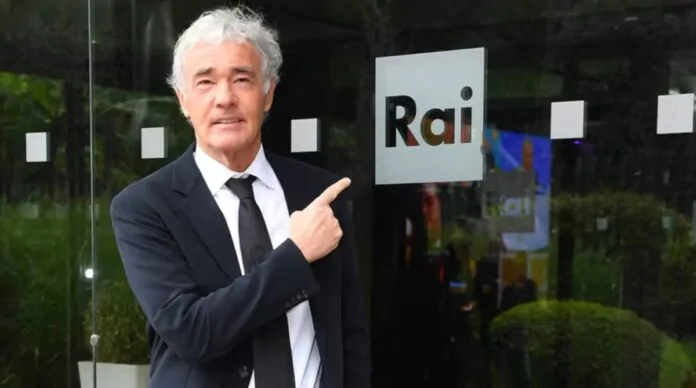 massimo giletti davanti agli uffici rai