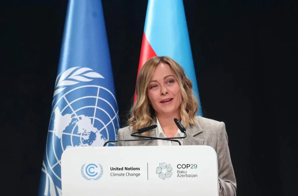 cop29, meloni a baku