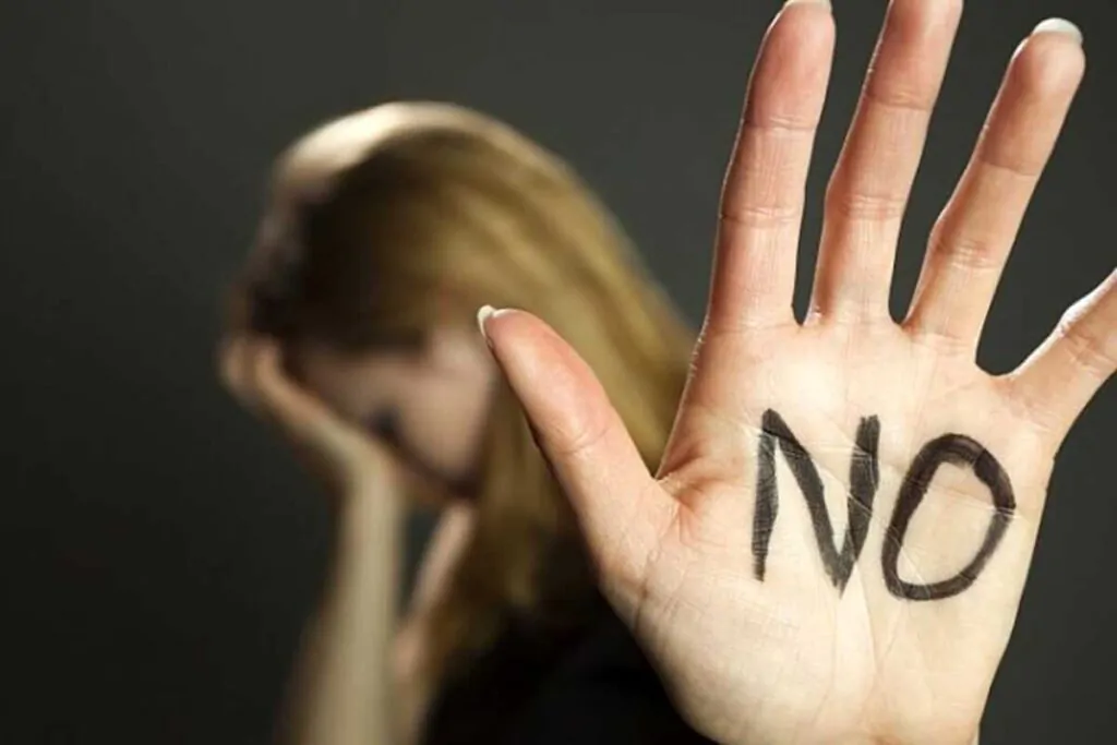 violenza sulle donne, donna dice no 